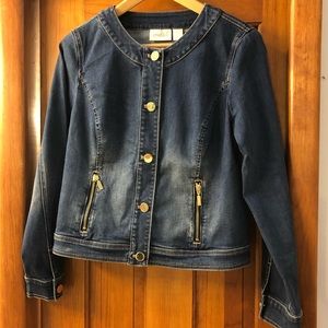 Chico’s Denim Medium Blue wash jacket